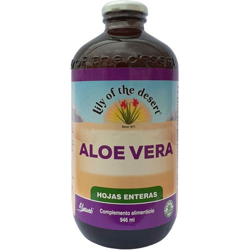 ZUMO DE ALOE VERA (VIDRIO) HOJA ENTERA 946 ml